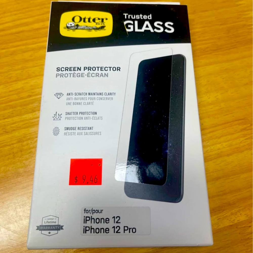 OtterBox Trusted Glass Screen Protector for iPhone 12/12 Pro